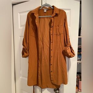 Lucky Brand Oversized Button Up Shirt